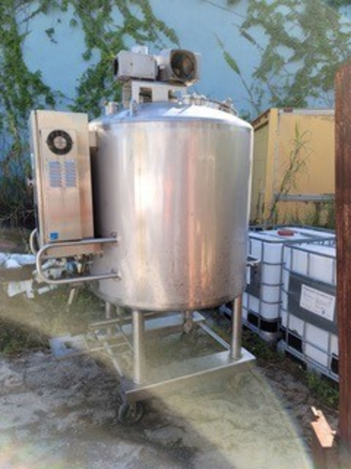 Walker 360 Gal. S/S Steam Jacketed Processing Tank, Model PZ-CB-K, Year: 2008 with 316L Stainless - Image 2 of 4