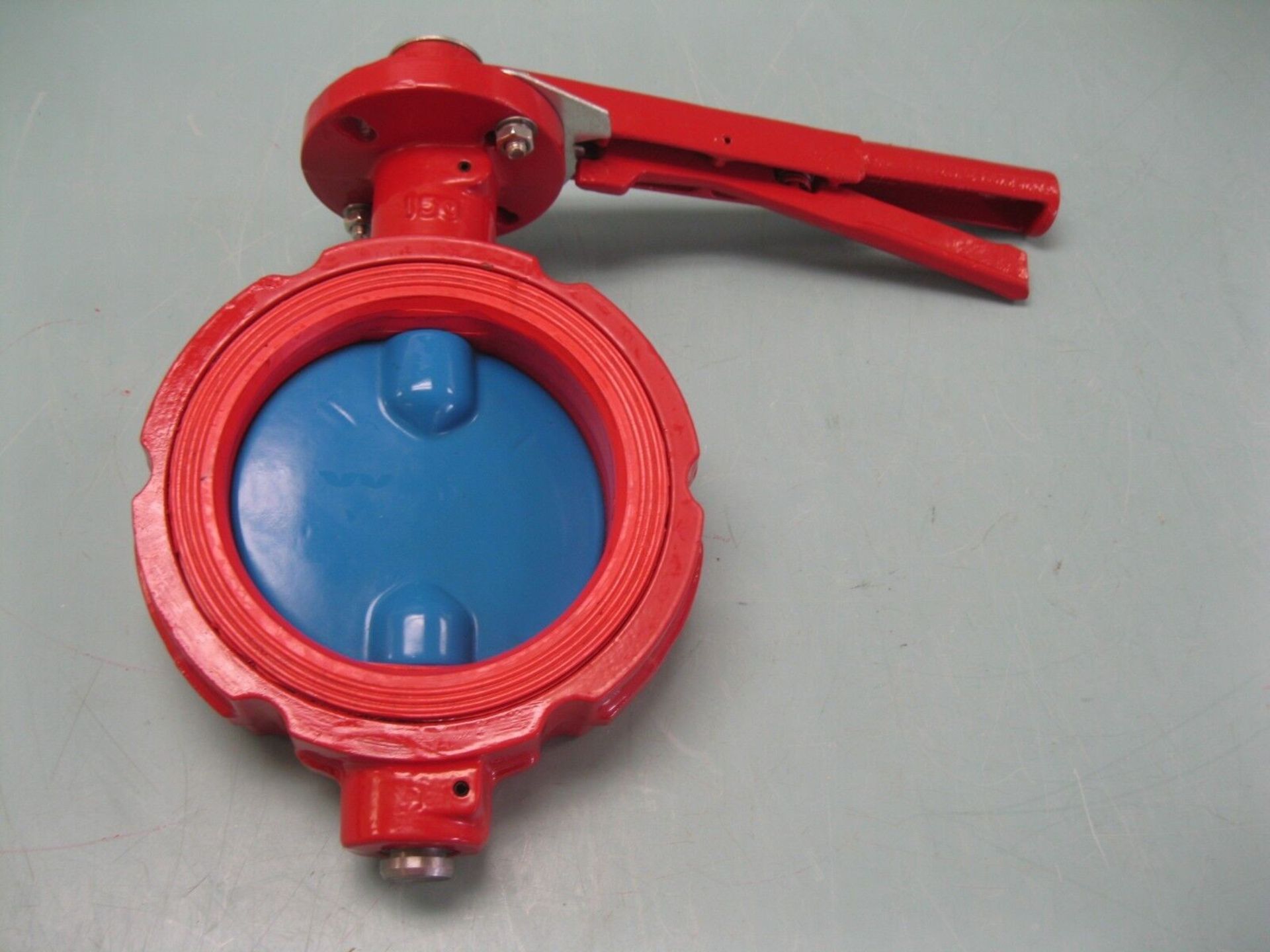 Lot of (16) 5" Tuff Red Sandblaster 030-905 Butterfly Valve NEW (Located Springfield, NH) (Loading