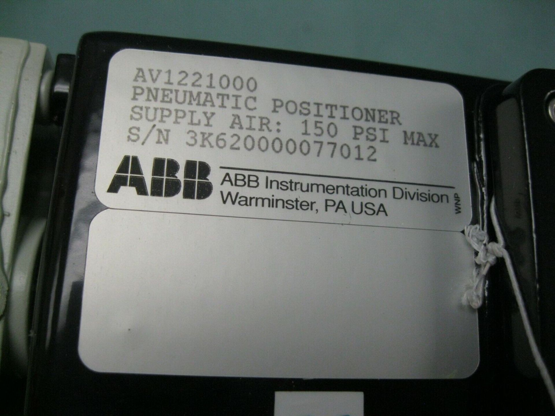Lot of (2) ABB AV1221000 Pneumatic Positioner NEW (Located Springfield, NH) (Loading Fee $25) - Image 5 of 7