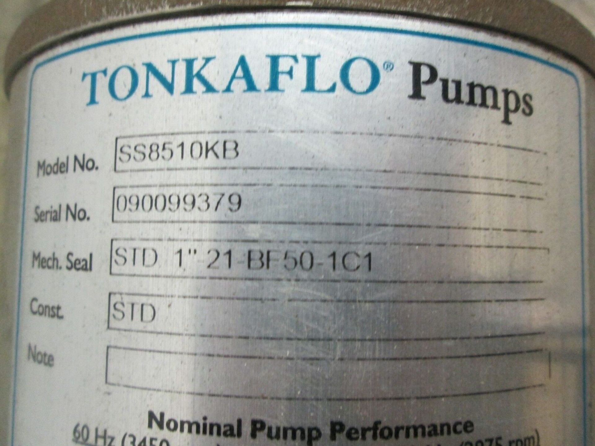 3" Tonkaflo SS8510KB Multi-Stage Centrifugal Pump NEW (Located Springfield, NH) (Loading Fee $50) - Image 5 of 6