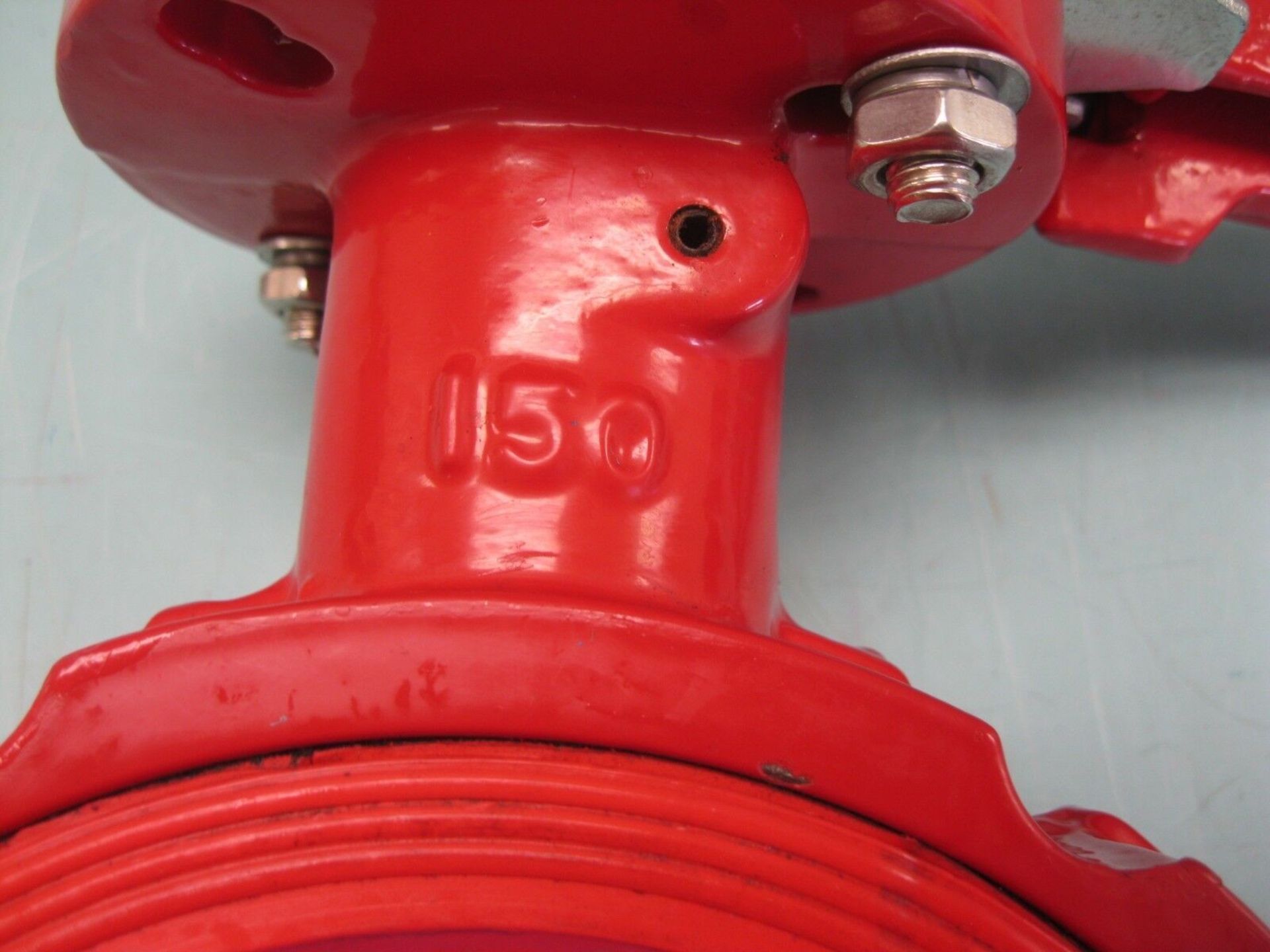 Lot of (16) 5" Tuff Red Sandblaster 030-905 Butterfly Valve NEW (Located Springfield, NH) (Loading - Image 3 of 4