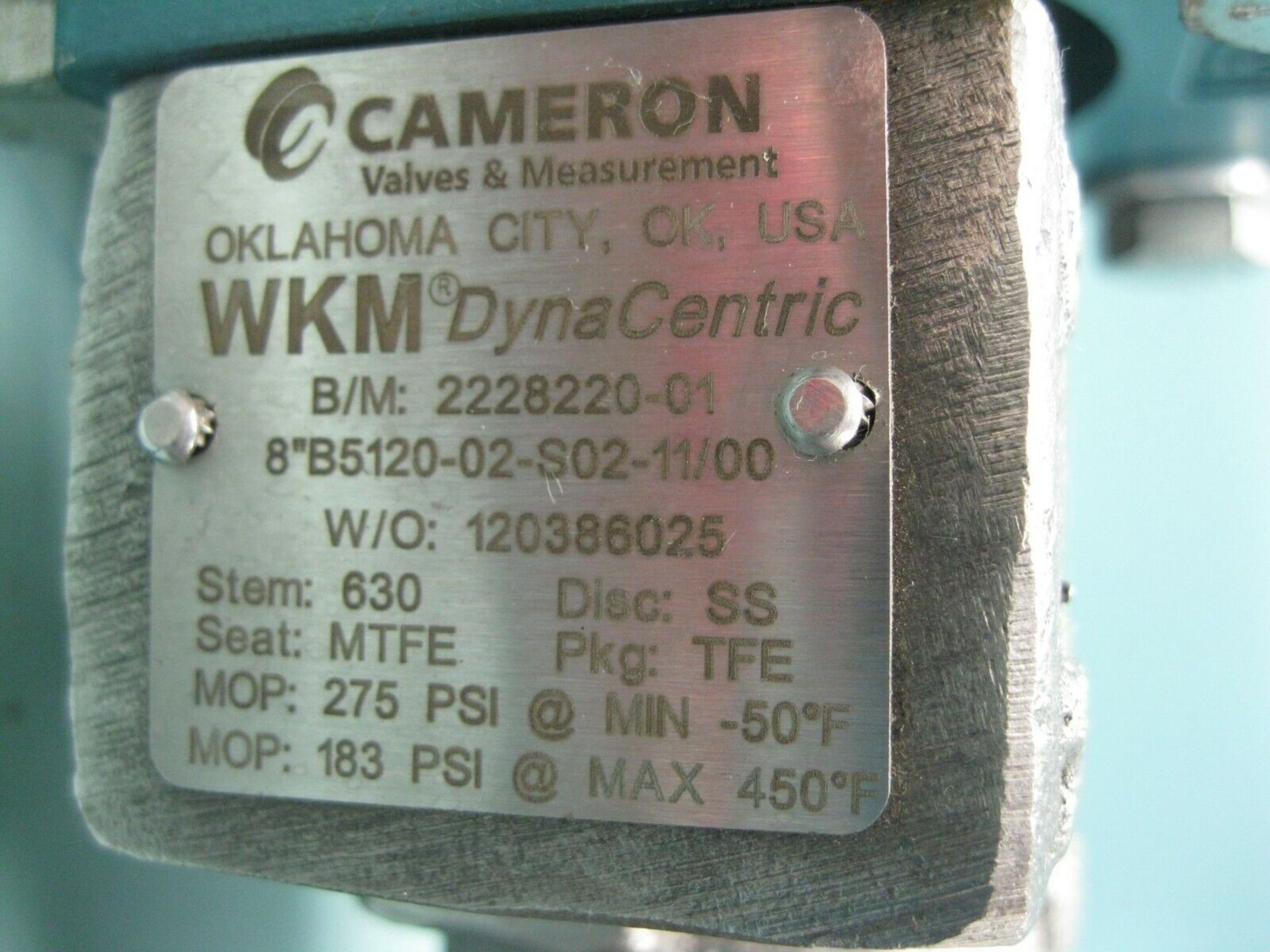 Lot of (2) 8" Cameron Wafer-Style WKM DynaCentric Butterfly Valve SS x SS NEW (Located - Image 5 of 6