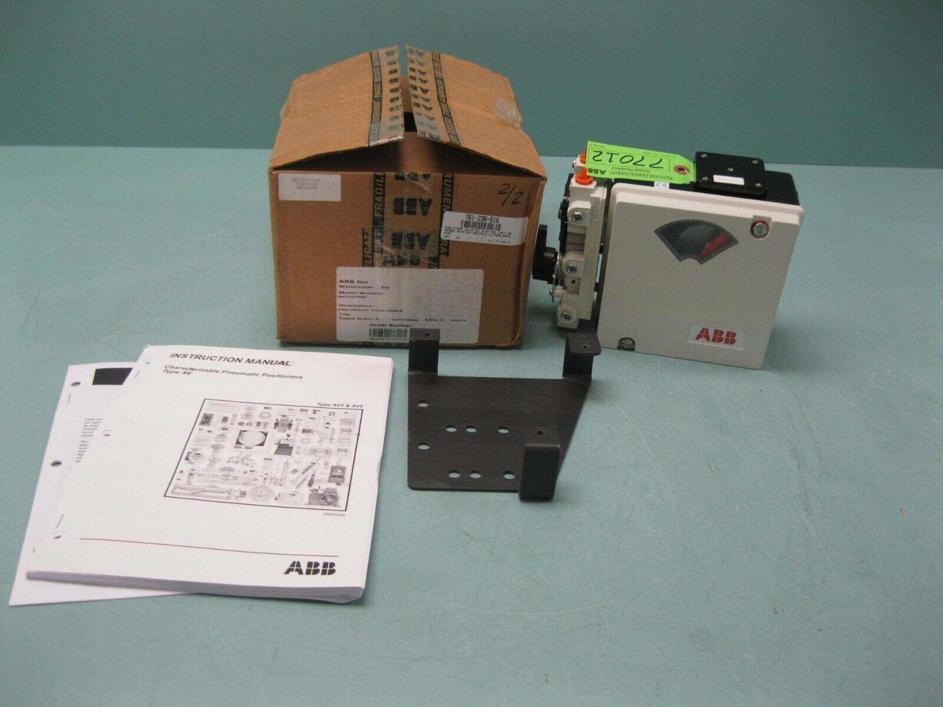 Lot of (2) ABB AV1221000 Pneumatic Positioner NEW (Located Springfield, NH) (Loading Fee $25) - Image 2 of 7
