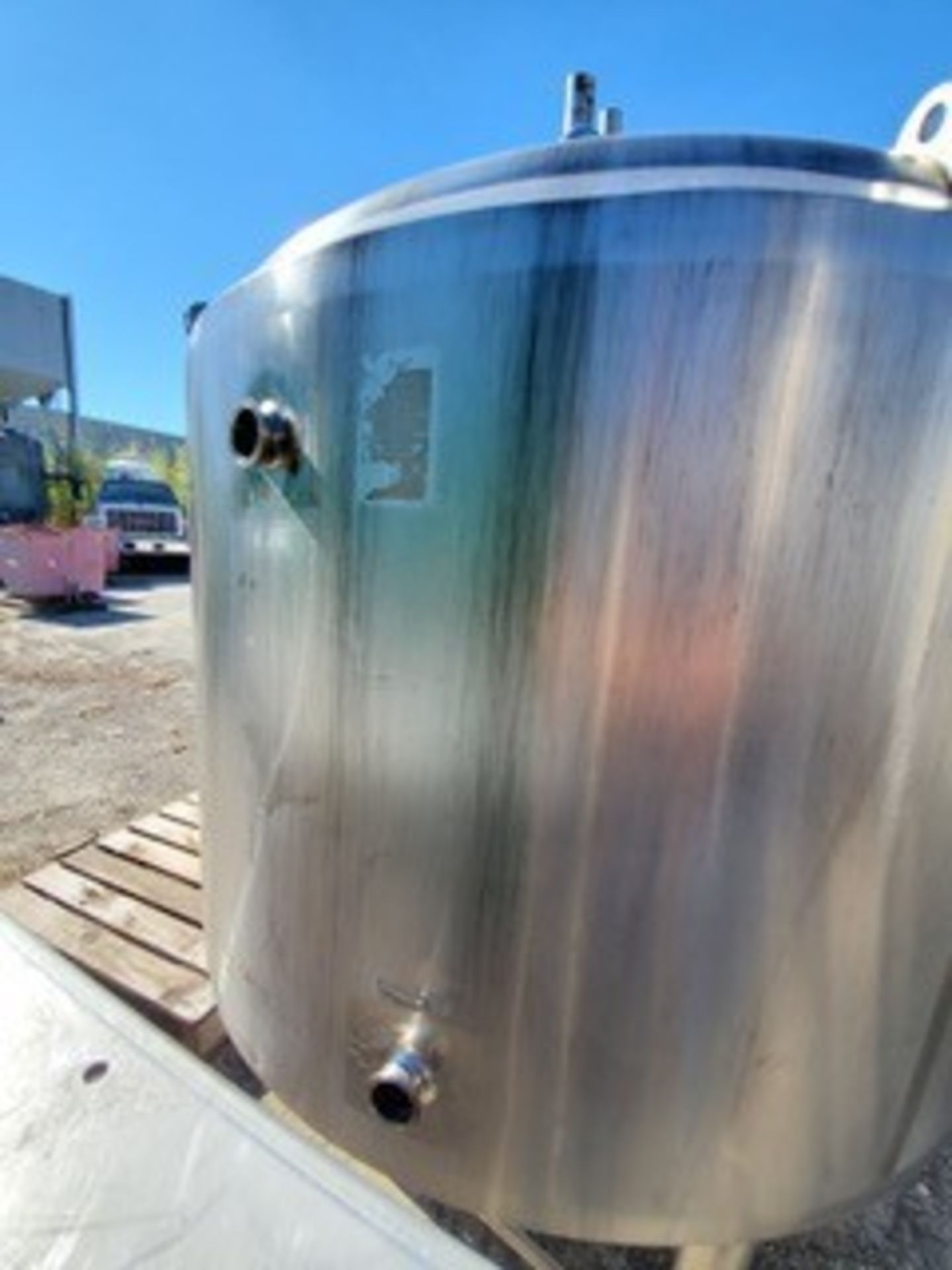 APV Crepaco 300 Gal. Jacketed Mix Tank, Max.75 psi - 350 Degree F Max. Temp., 14" Impeller - 2-3/ - Image 6 of 8