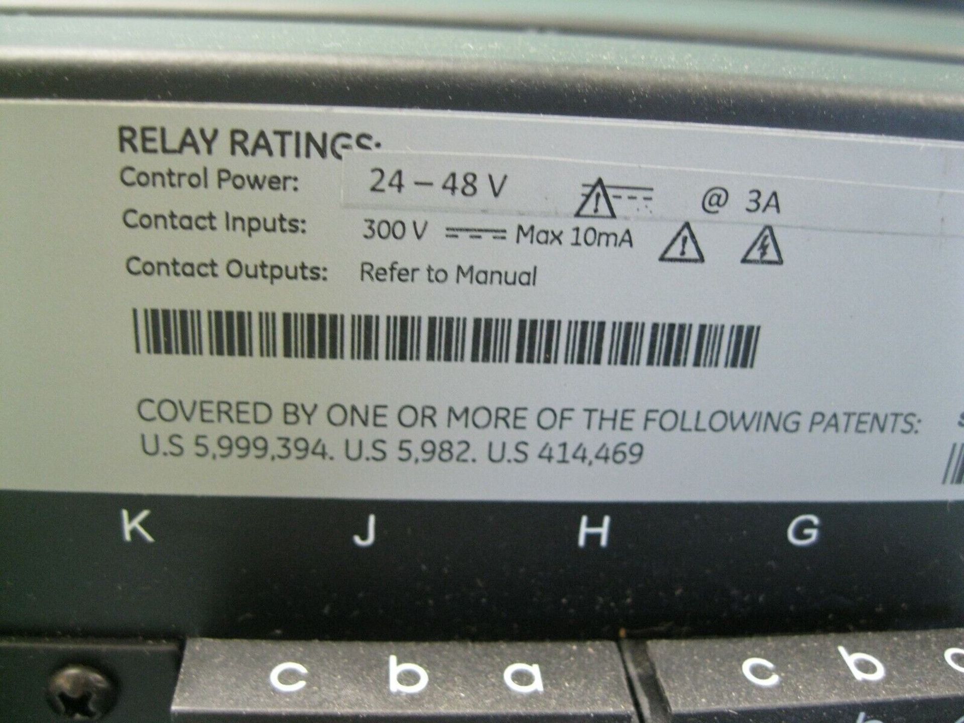 Lot of (5) GE Multilin F35 U03BKLF8LH6LM6CPXX Feeder Management Relay (Located Springfield, NH) ( - Image 10 of 11