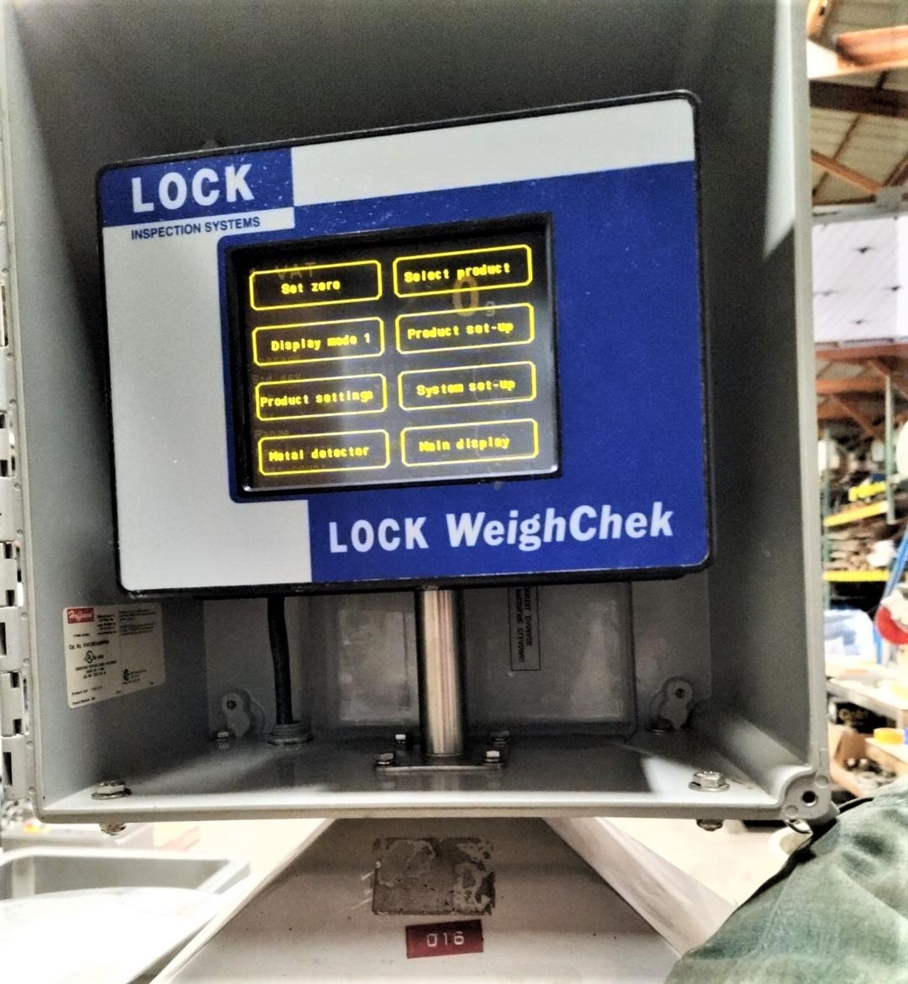 Lock WeighCheck S/S Checkweigher, Model WeighChek, Last Calibrated in 2021 with 12" Wide Belt, - Image 8 of 11