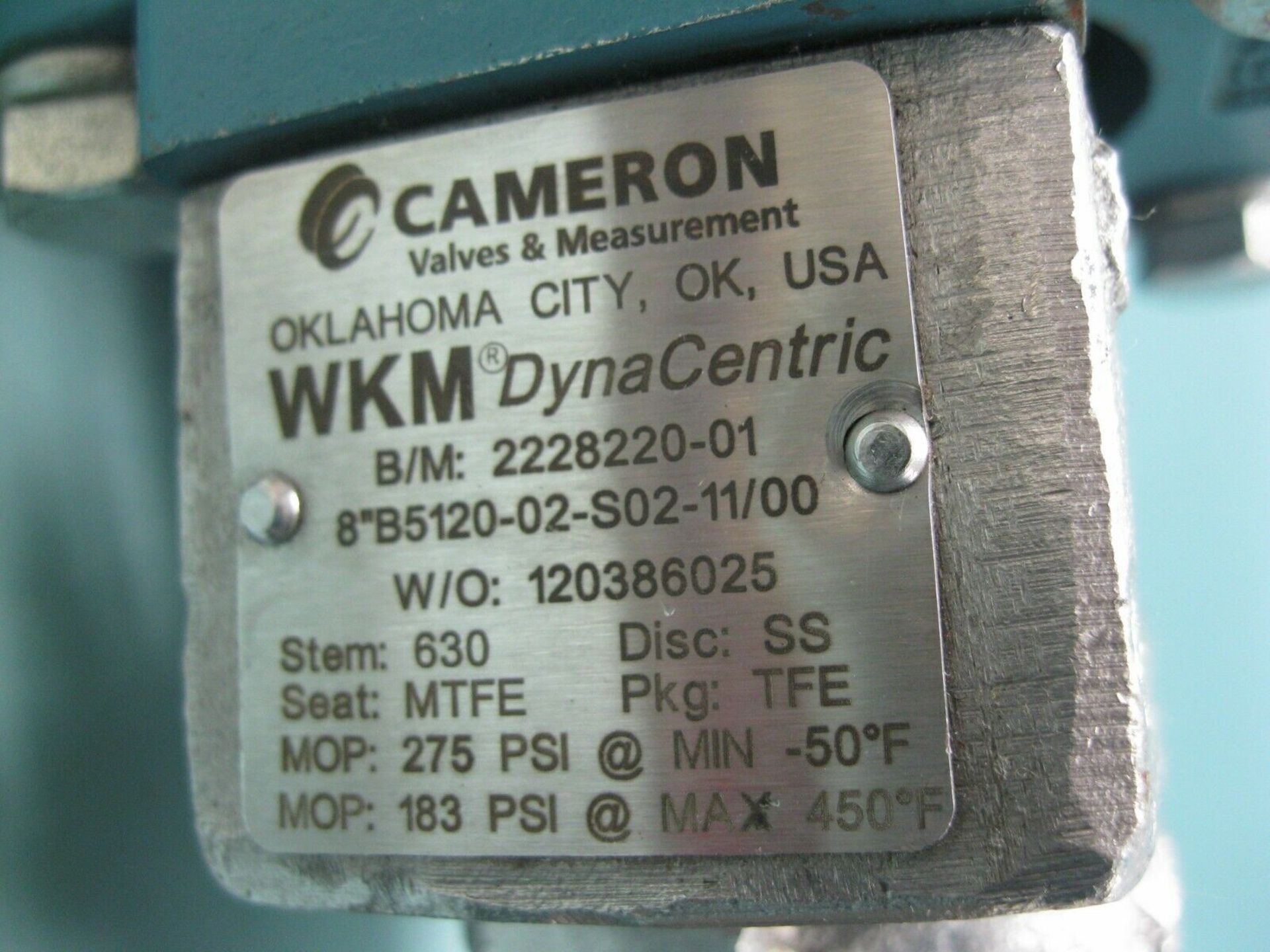 Lot of (2) 8" Cameron Wafer-Style WKM DynaCentric Butterfly Valve SS x SS NEW (Located - Image 2 of 6