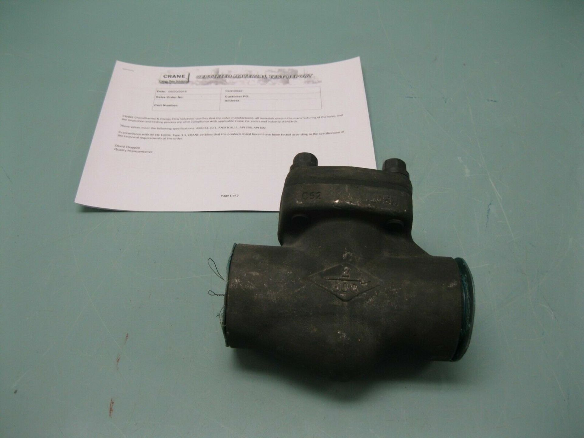 Lot of (113) Crane Forged Steel Gate, Globe, Check Valve NEW (Located Springfield, NH) (Loading - Image 2 of 7