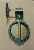 Lot of (5) 12" Crane Center Line Wafer Gear Operated Butterfly Valve CI/Al Br/EPDM NEW (Located