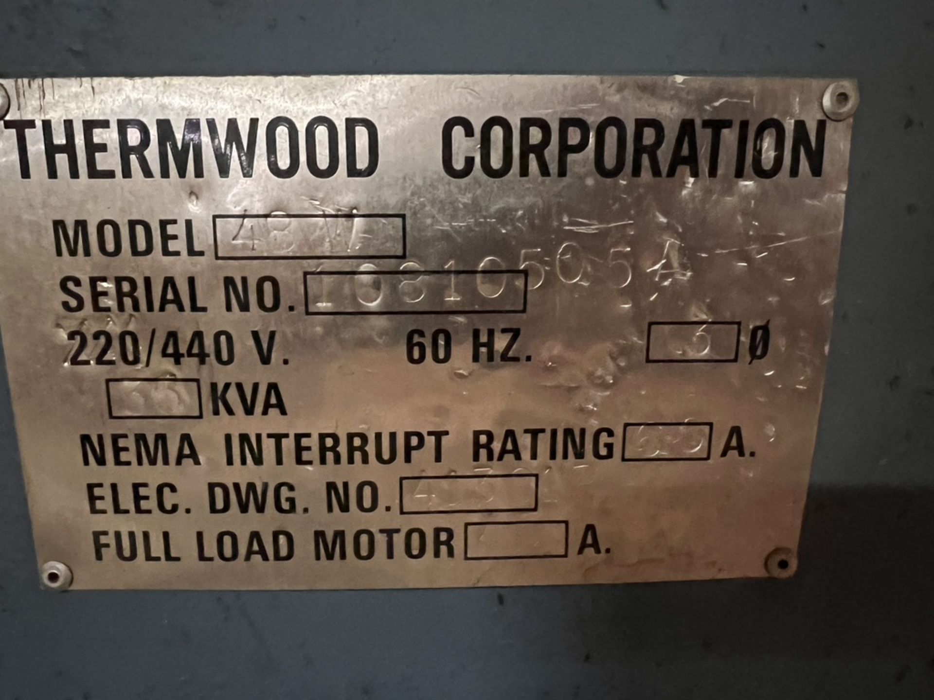 THERMWOOD CNC, MODEL 48 W, S/N 10810505 - Image 16 of 16