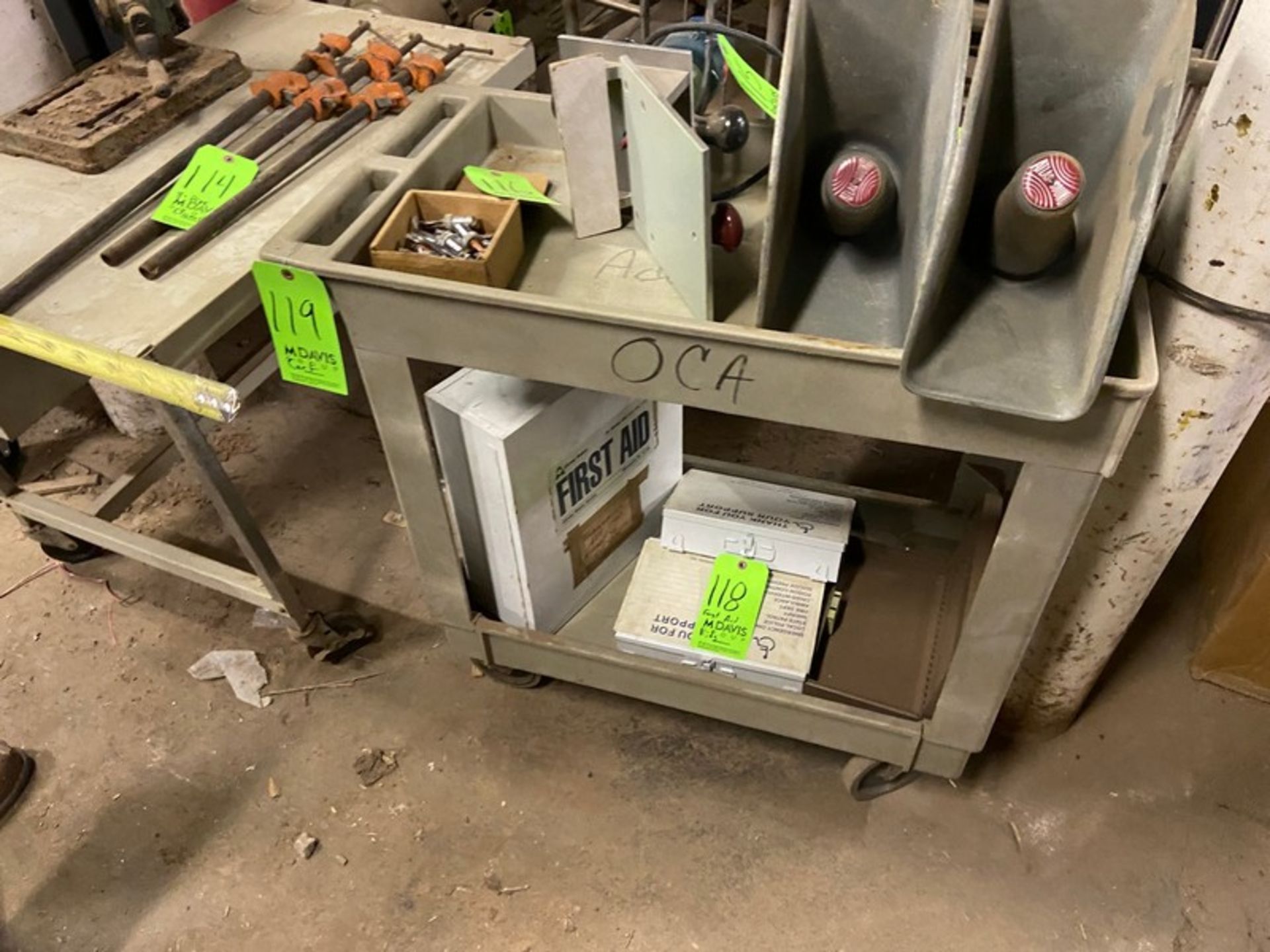 Plastic Cart, Double Shelf (LOCATED IN PITTSBURGH, PA)