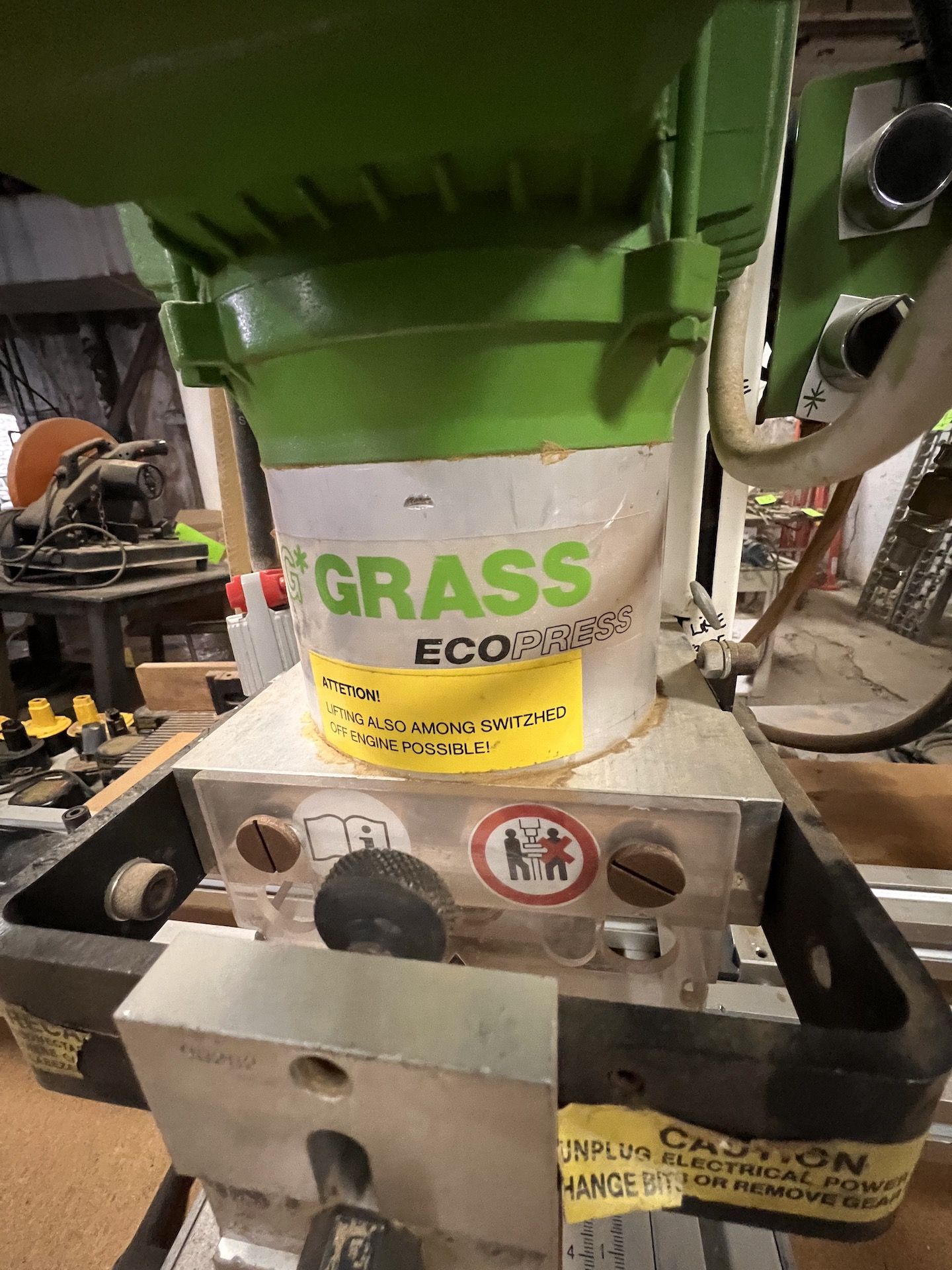 G GRASS ECO-PRESS HINGE BORING MACHINE, MODEL ECO-PRESS-P, S/N 97073029, 3 X 220 V - Image 2 of 14