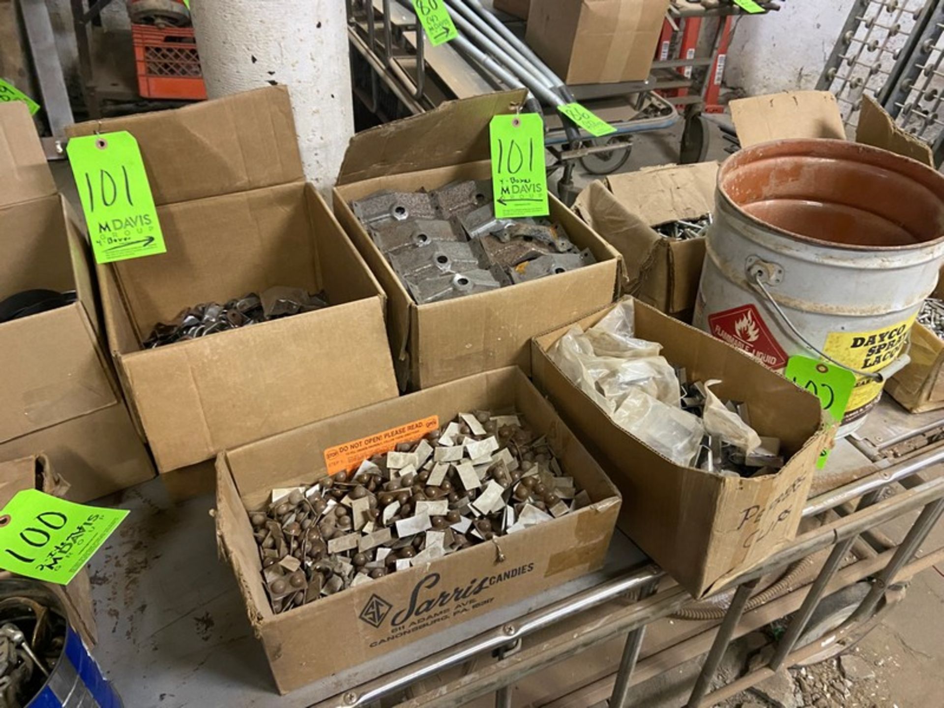 Lot of Assorted Wall Brackets & Pepper Clips (LOCATED IN PITTSBURGH, PA)