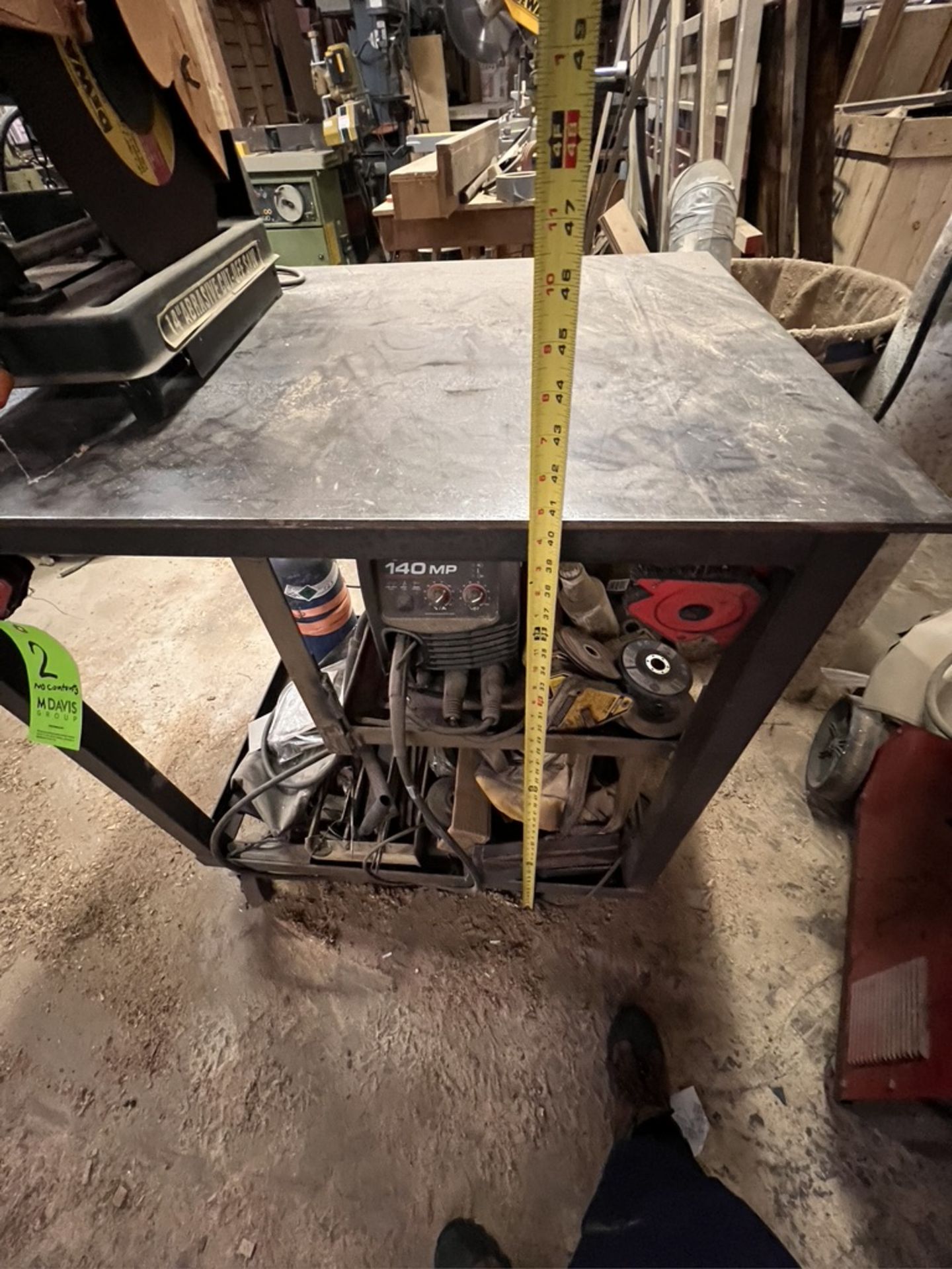 WELDING TABLE APPROX. 39" L X 30" W X 40" H  (DOES NOT INCLUDE CONTENTS)