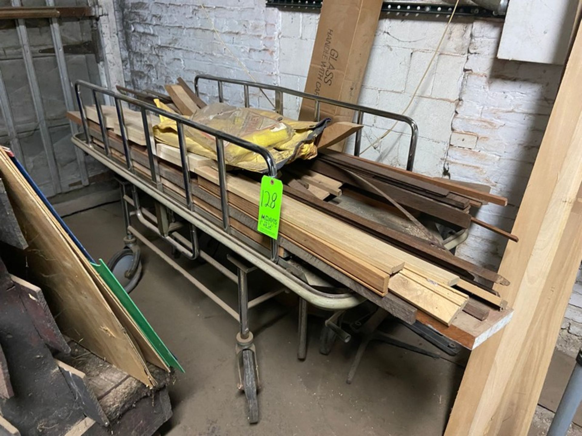 Gurney with Wooden A-Frame Rack (Both Lots Do Not Include Contents) (LOCATED IN PITTSBURGH, PA)