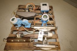 Lot of (4) Endross Hauser 1.5" S/S Flow Meters Type Pro Mass F, S &63, Order Numbers 83F25-1FK5/0,