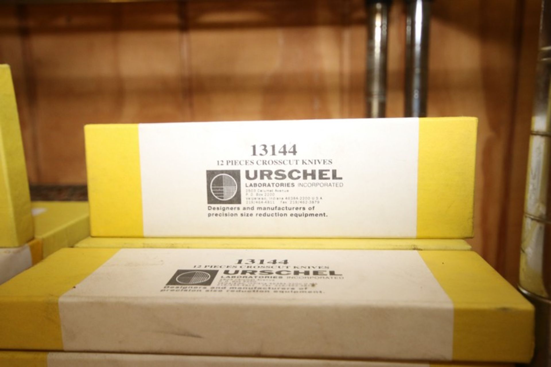 (7) BOXES OF URSCHEL CROSS CUT KNIVES, PART NO. 13144 (INV#80898)(Located @ the MDG Auction Showroom - Image 2 of 2