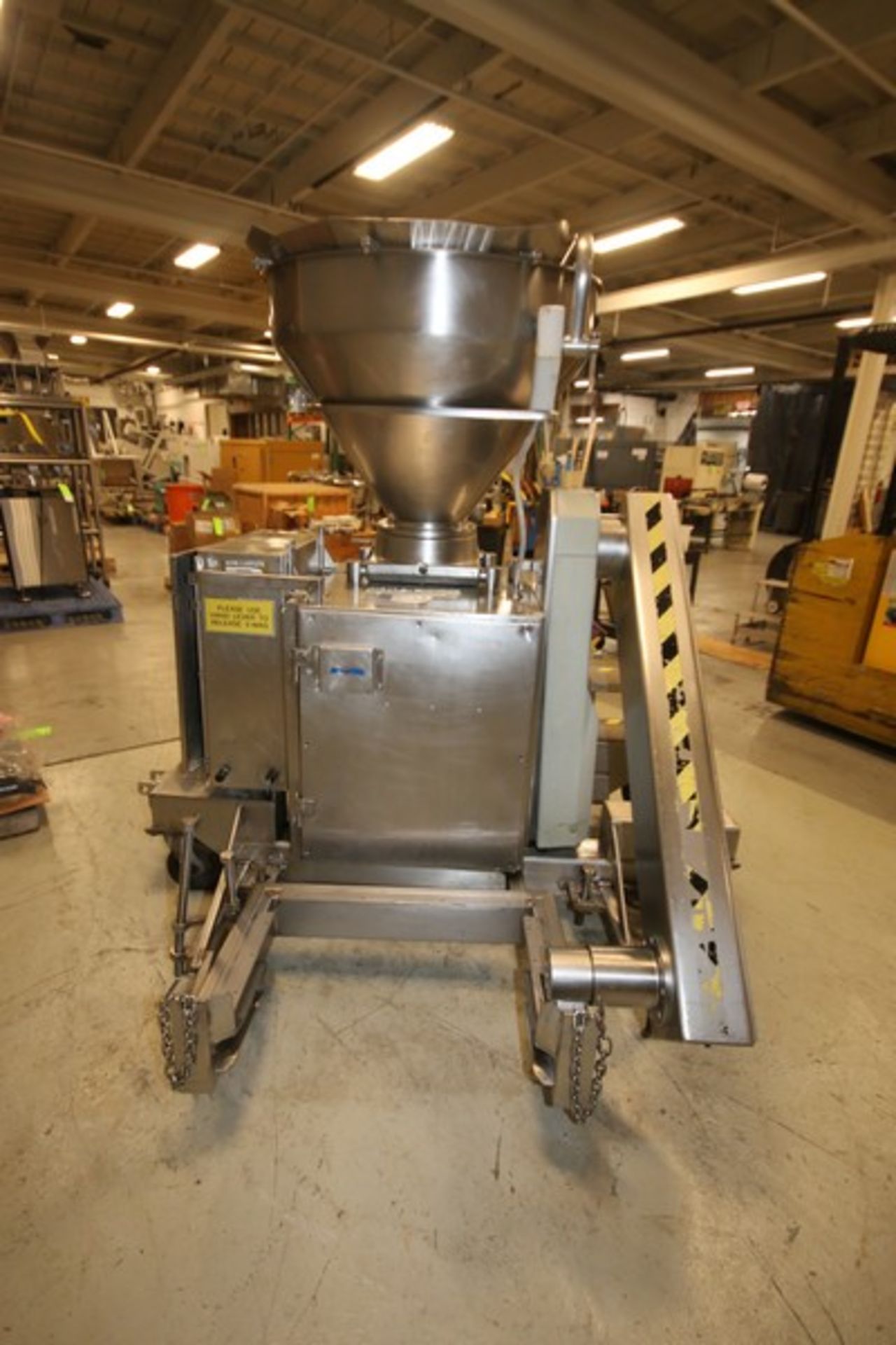 Handtmann S/S Vacuum Filler, with 40" W Hopper, Allen Bradley Compact Logix L24ER PLC Controls, - Image 3 of 15