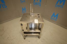 23" W x 19" L x 31" H S/S Portable Stand (INV#70473)(Located at the MDG Auction Showroom--