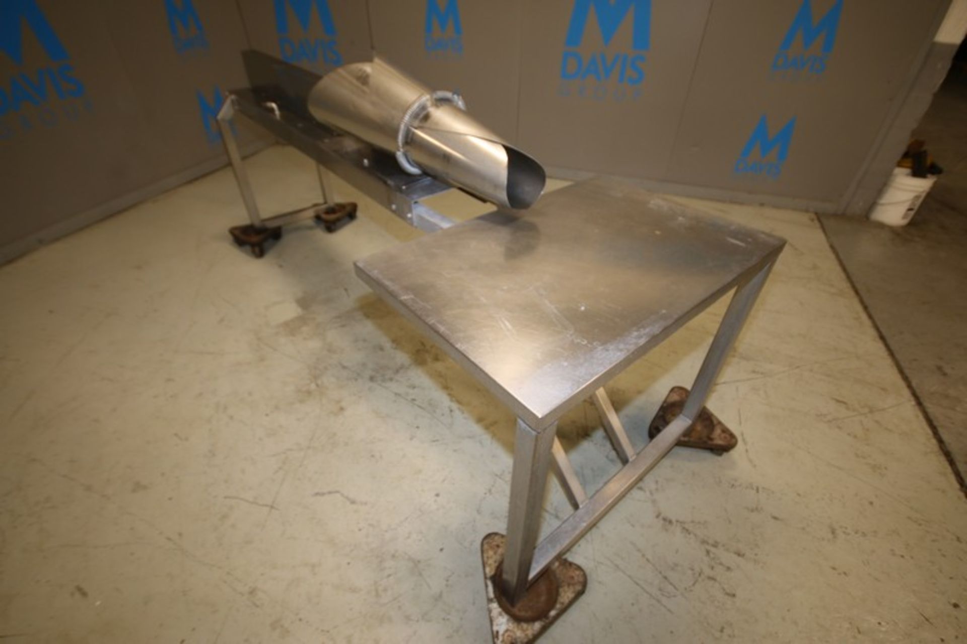 S/S Pneumatic Horizontal Bagging Table, Aprox. 8' L x 3' W x 32" H, with 36" W x 24" LOn Board - Image 5 of 5