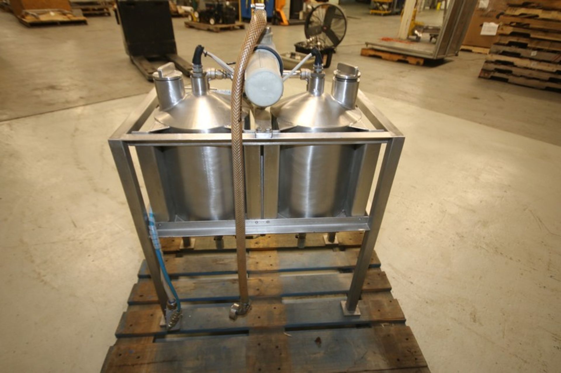 (2) Compartment Small Tank System with 12" H x 10" W Tanks, with Filter, Valves & Fittings, (INV# - Image 2 of 2