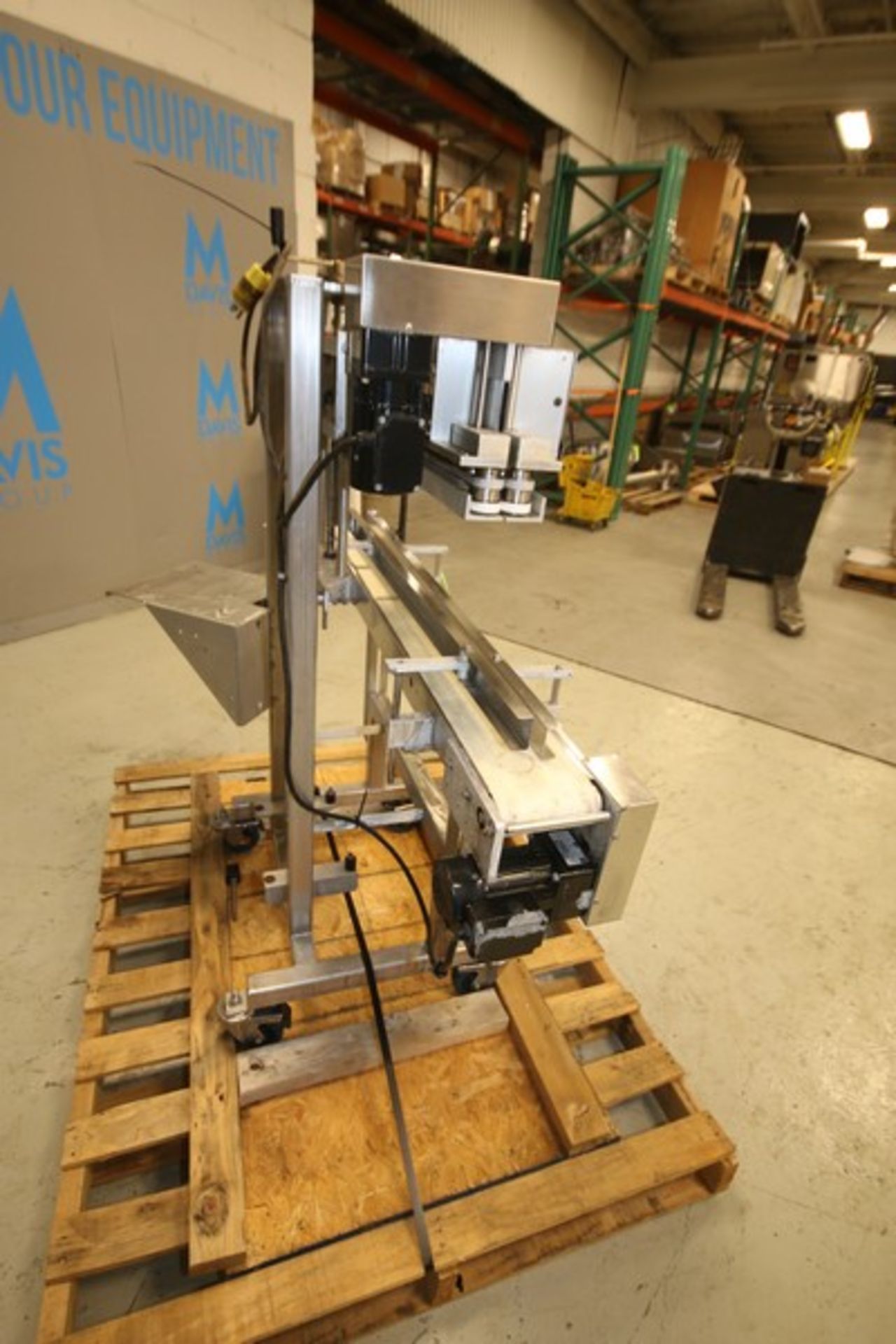 APM Vertical Band Sealer, Model VCBSDM 3/8 TX 6 x 5, SN 3094DM, with 55" L Power Conveyor with 6" - Image 4 of 7