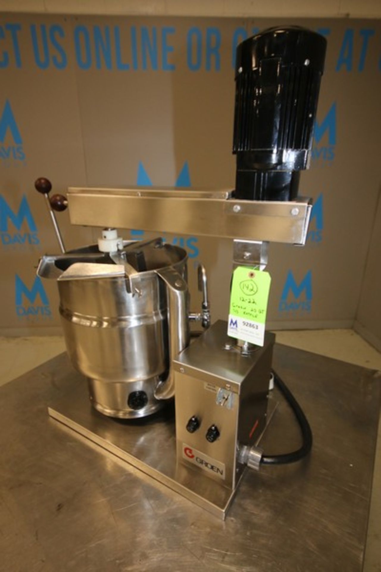 Groen 20 Quart Electric Countertop Steam Jacketed S/S Kettle, Model TDB/7-20, SN 111023, Max WP 50 - Image 5 of 10