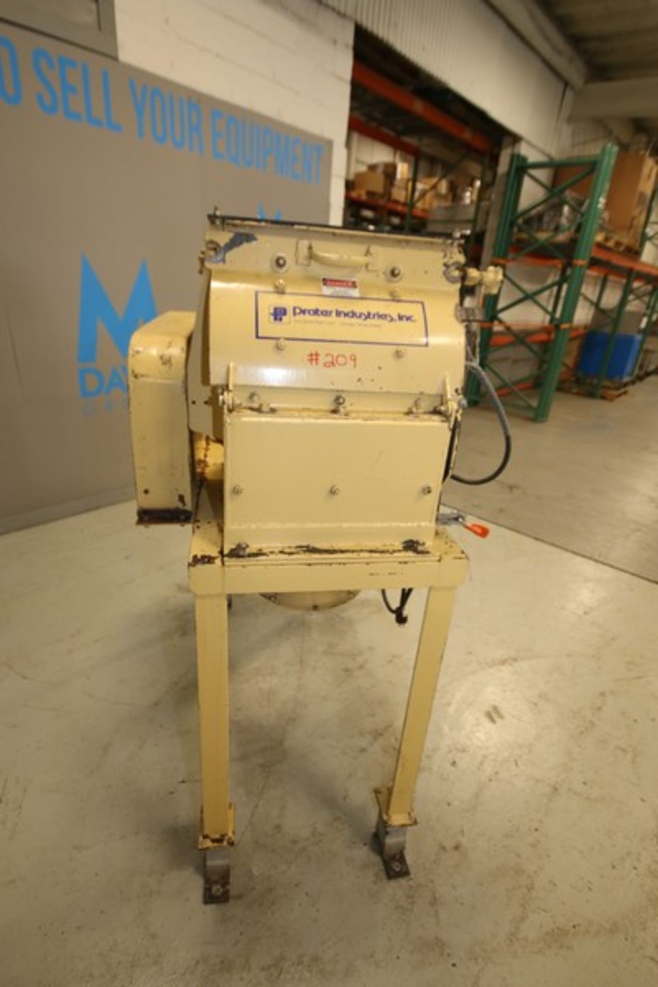 Prater 16" W Rotary Hammer Mill, Model G5HFSI, SN 5653, with Teco 15hp/3530 rpm Motor, 230/460V, - Image 4 of 10
