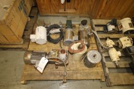 Pallet of (4) Assorted 1/2 to 1 hp Drive Motors with (2) Motors (INV#81492)(Located @ the MDG