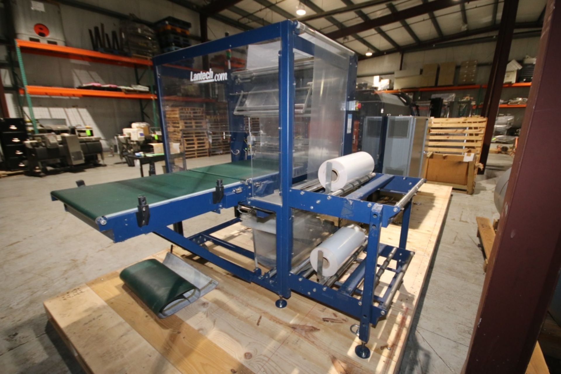 Lantech Shrink Wrap Bundling System, Model SB, SN SB000024, with 7' L Tunnel, 29.5" W Conveyor, - Image 8 of 12