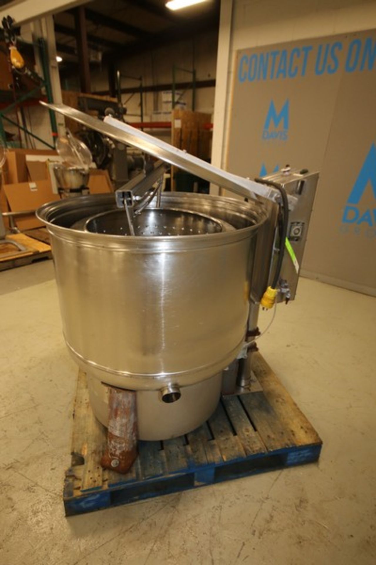 Bock Processing S/S Basket Centrifuge, Model FP-90-A, SN FP903222, with 34" W x 25" D Chamber with - Image 4 of 10