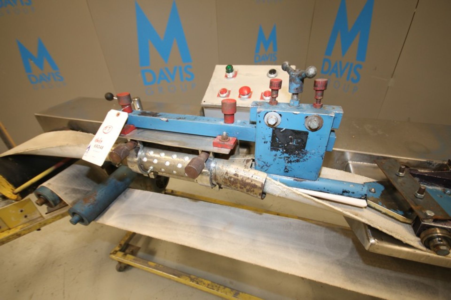 Otter Portable Bagal Molder/Forming Machine, Model KBM, SN 0479159, with 7" W Belt, Controller, - Image 2 of 6