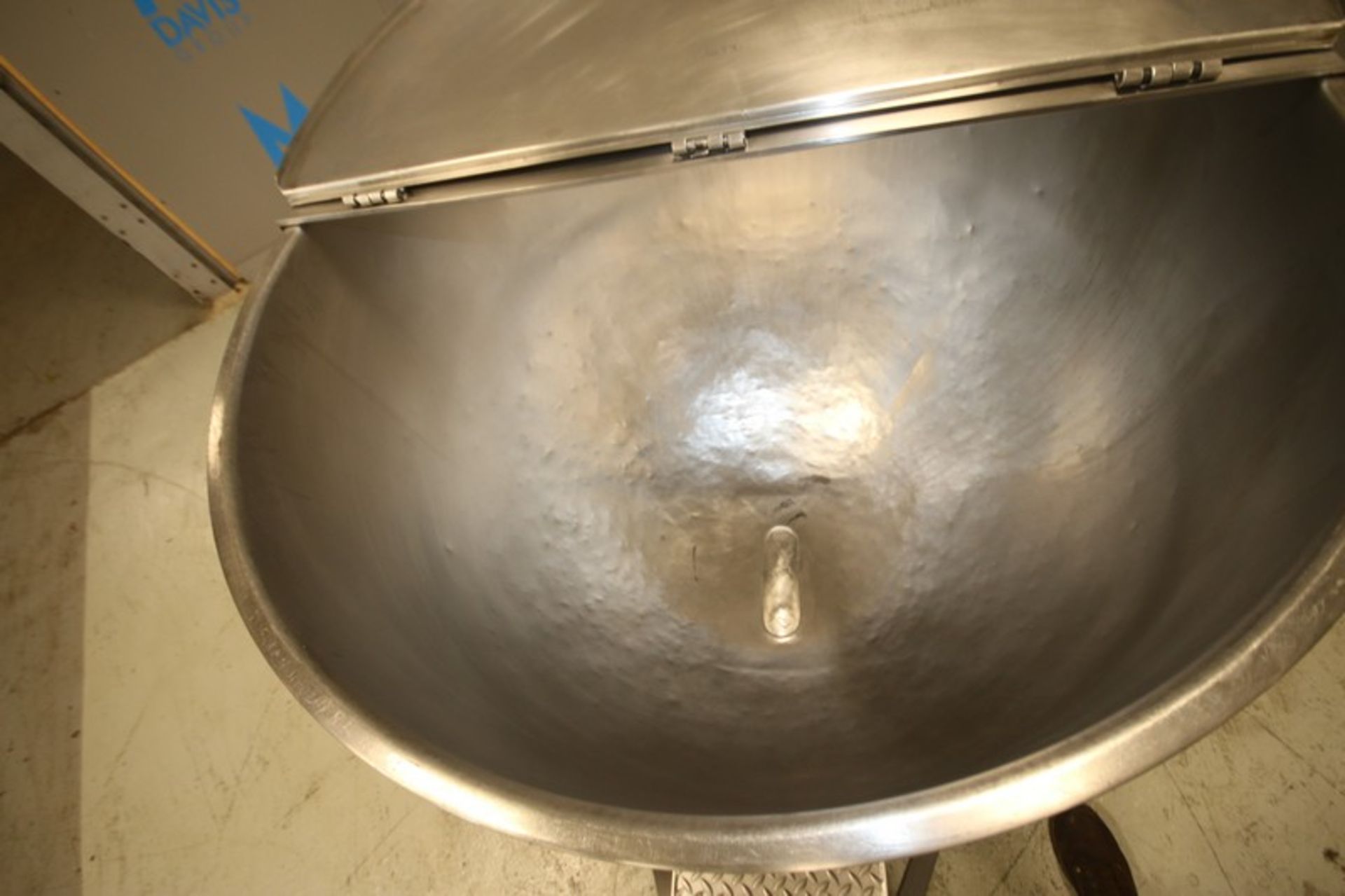 Groen 150 Gallon S/S Jacketed Kettle, Model FT-150 SN 81076-2, with Hinged Lid, 3" Threaded Bottom - Image 2 of 7