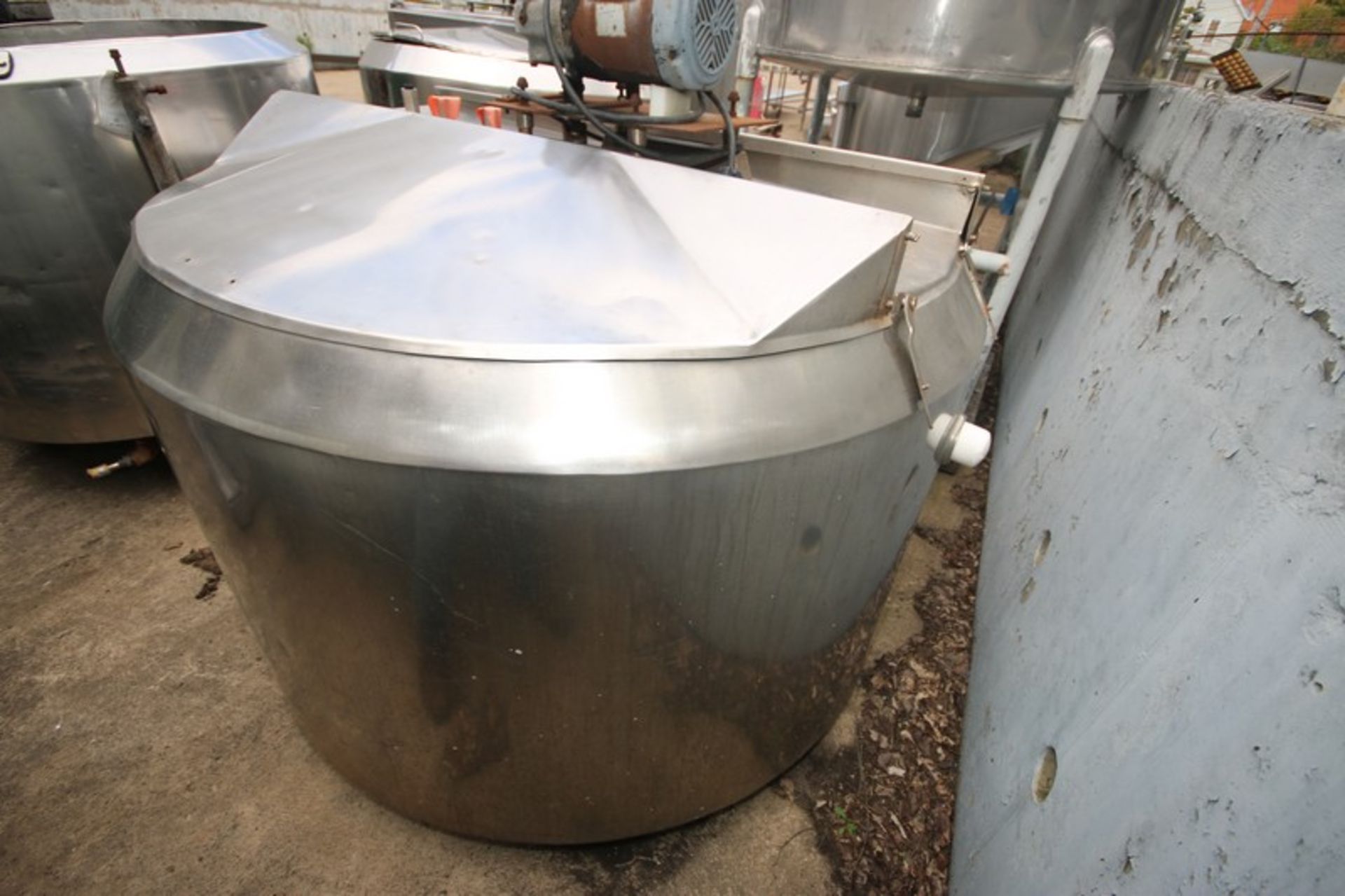 Cherry Burrell 300 Gal. Hinged Lid Jacketed S/S Mix Tank, M/N WPT, S/N 300-56-3753, with Bottom - Image 5 of 5