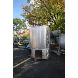 Sani Tank approximately 600 gallon capacity enclosed top , dish bottom jacketed processor with