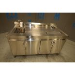 5' L x 30" W x 37" H S/4-Door Cabinet with Deep Bowl Sink (INV#83501)(Located @ the MDG Auction