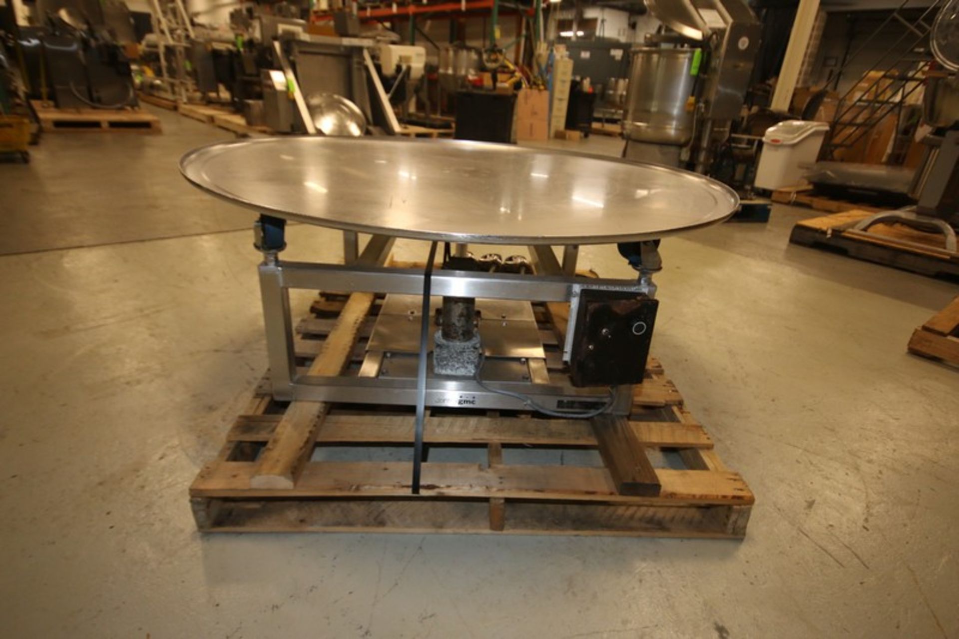 Control GMC 58" W Round S/S Accumulation Table, SN F0000244, 22" H S/S Frame, with VFD Controls, (3) - Image 3 of 6