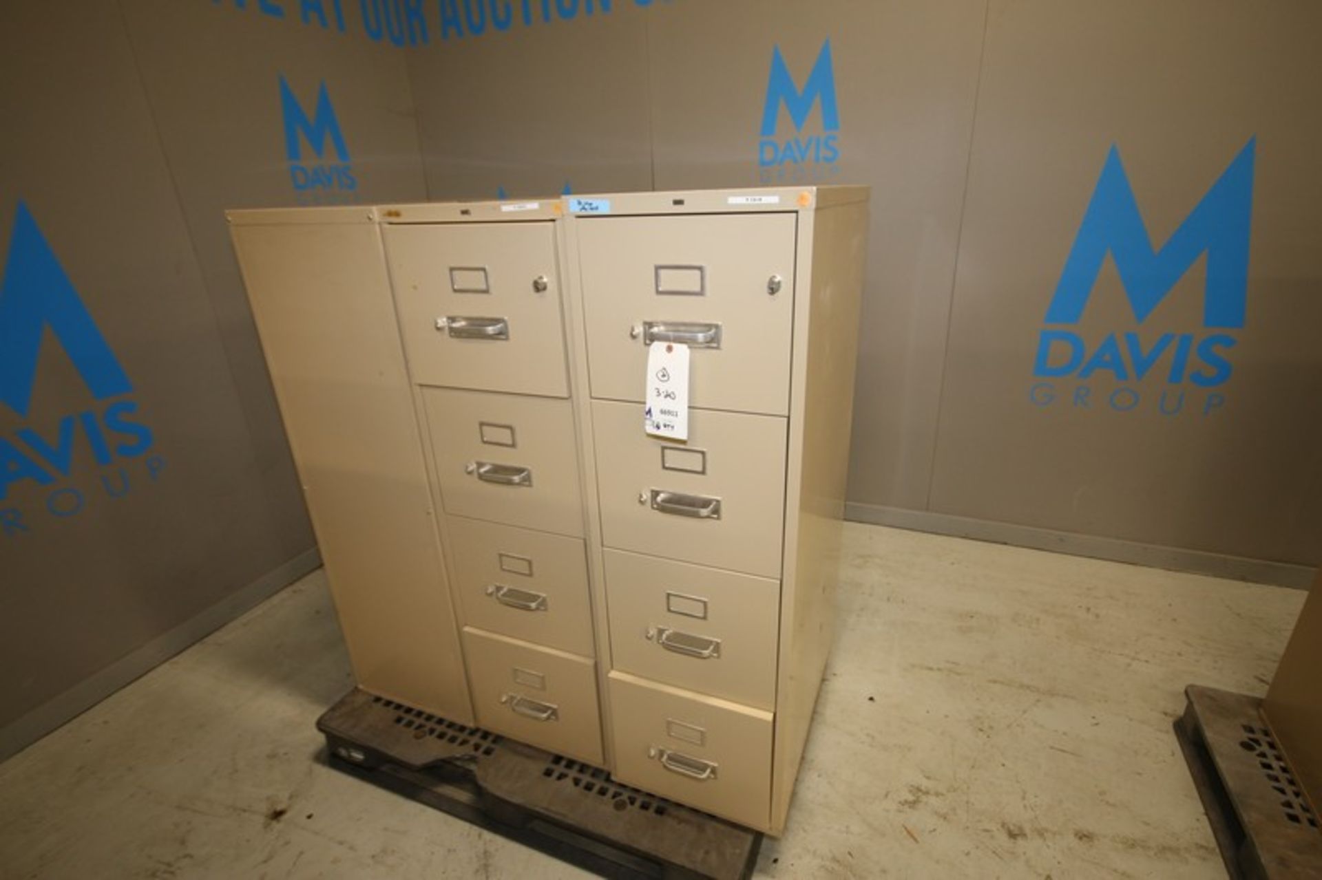 Lot of (3) Hon 4-Drawer Fire Proof File Cabinets (INV#66911) (Located at the MDG Auction Showroom--