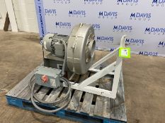 3 hp Blower,with Siemens 1760/1465 RPM Motor, 208-230/460 Volts, 3 Phase, Mounted on Mild Steel