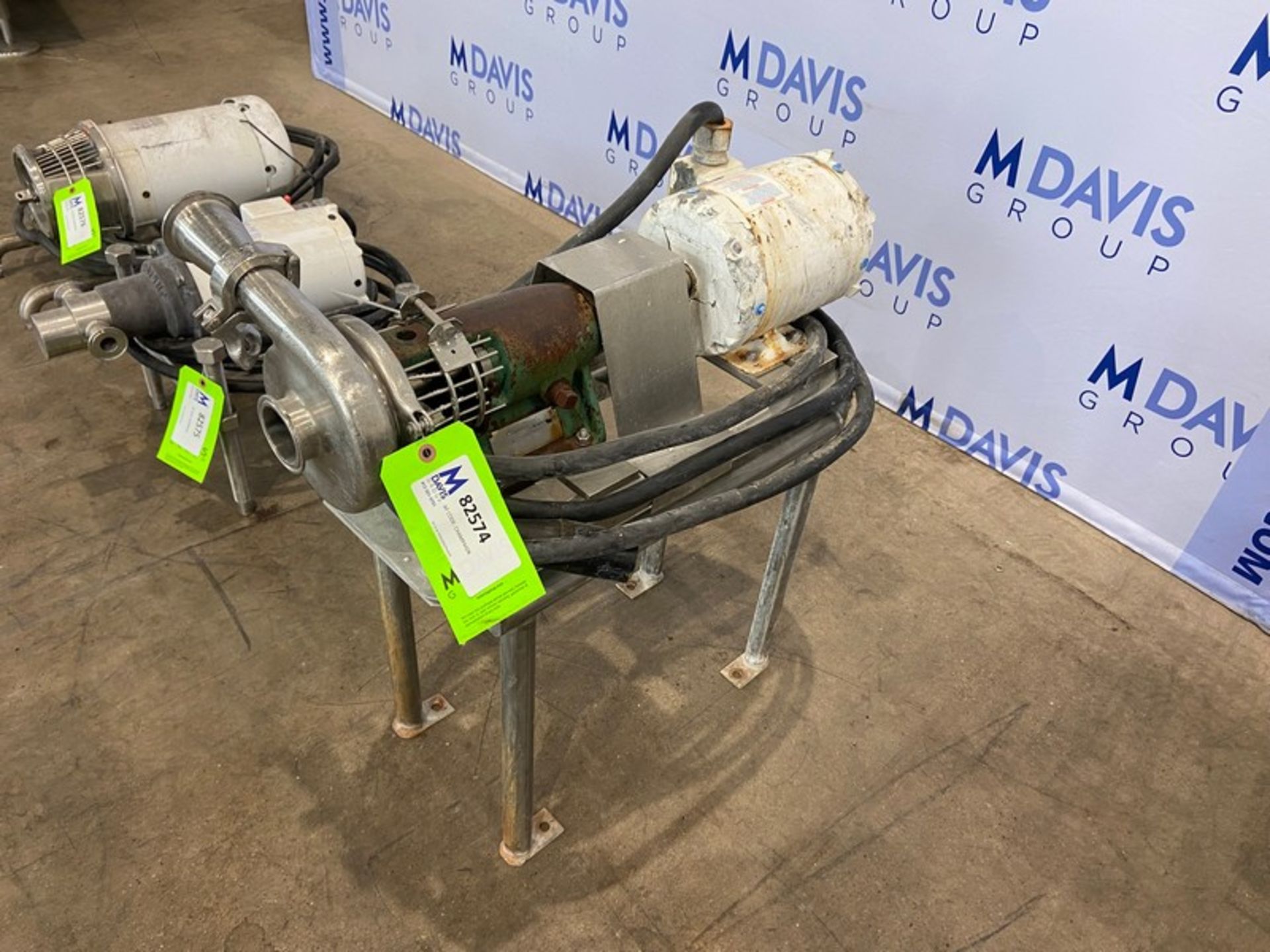 Tri-Clover 3/4 hp Centrifugal Pump, M/N SP114MD-20ND-01U-26SP, S/N 536421-01, 230/460 Volts, 3