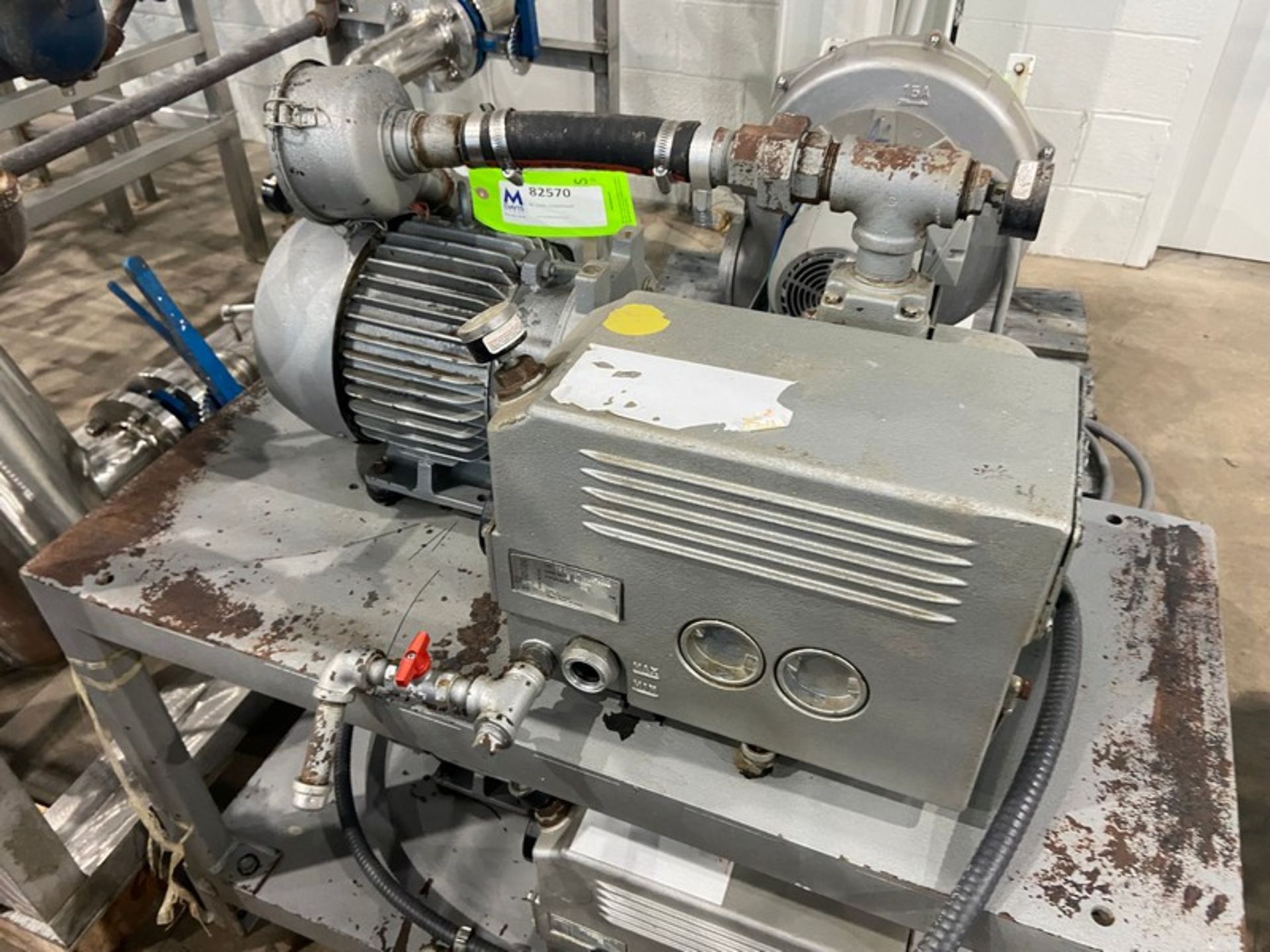 (2) Buusch 3 hp Vacuum Pumps,Type RC0063-A005-1001, S/N C16393 & C16392(INV#82570)(Located @ the MDG - Image 5 of 12