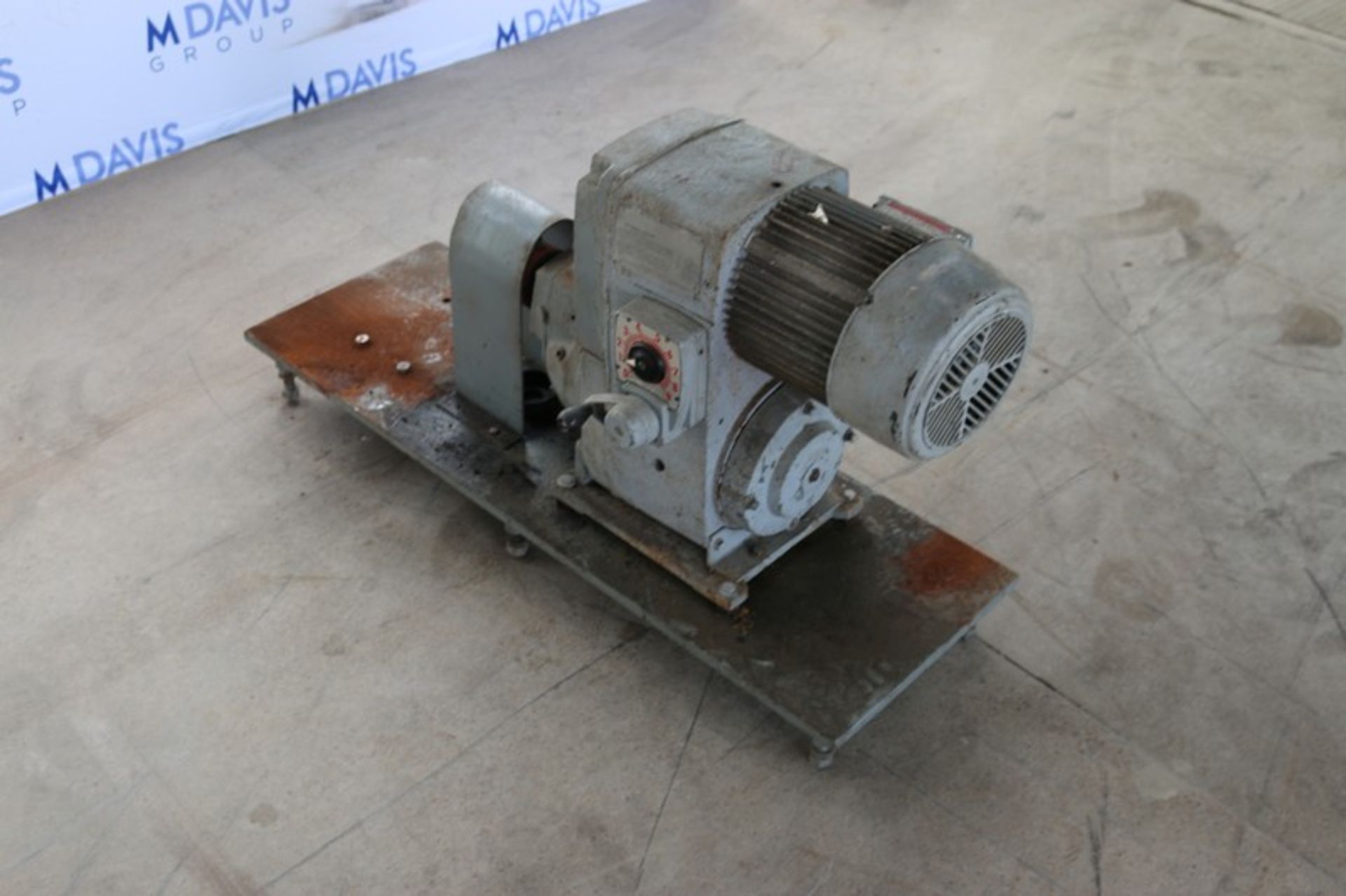 3 hp Motor & Pump Frame,with Dayton Adjustable Speed Drive, M/N 3Z506, 1690 RPM Motor, Gear Ratio: - Image 3 of 5