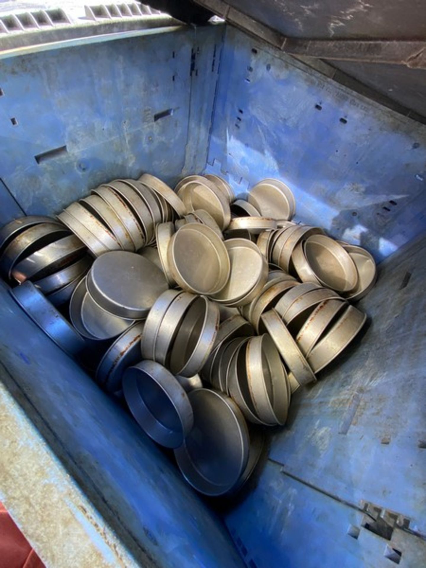 Lot of Assorted 8” Round Aluminum Pans, Aprox. (200) Pans with Aprox. 48” L x 45” W x 49” H - Image 3 of 3