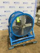 Airfoil Industrial Floor Fan,M/N TAMC350303DD, S/N S006129, with Forklift Pockets in Frame (INV#