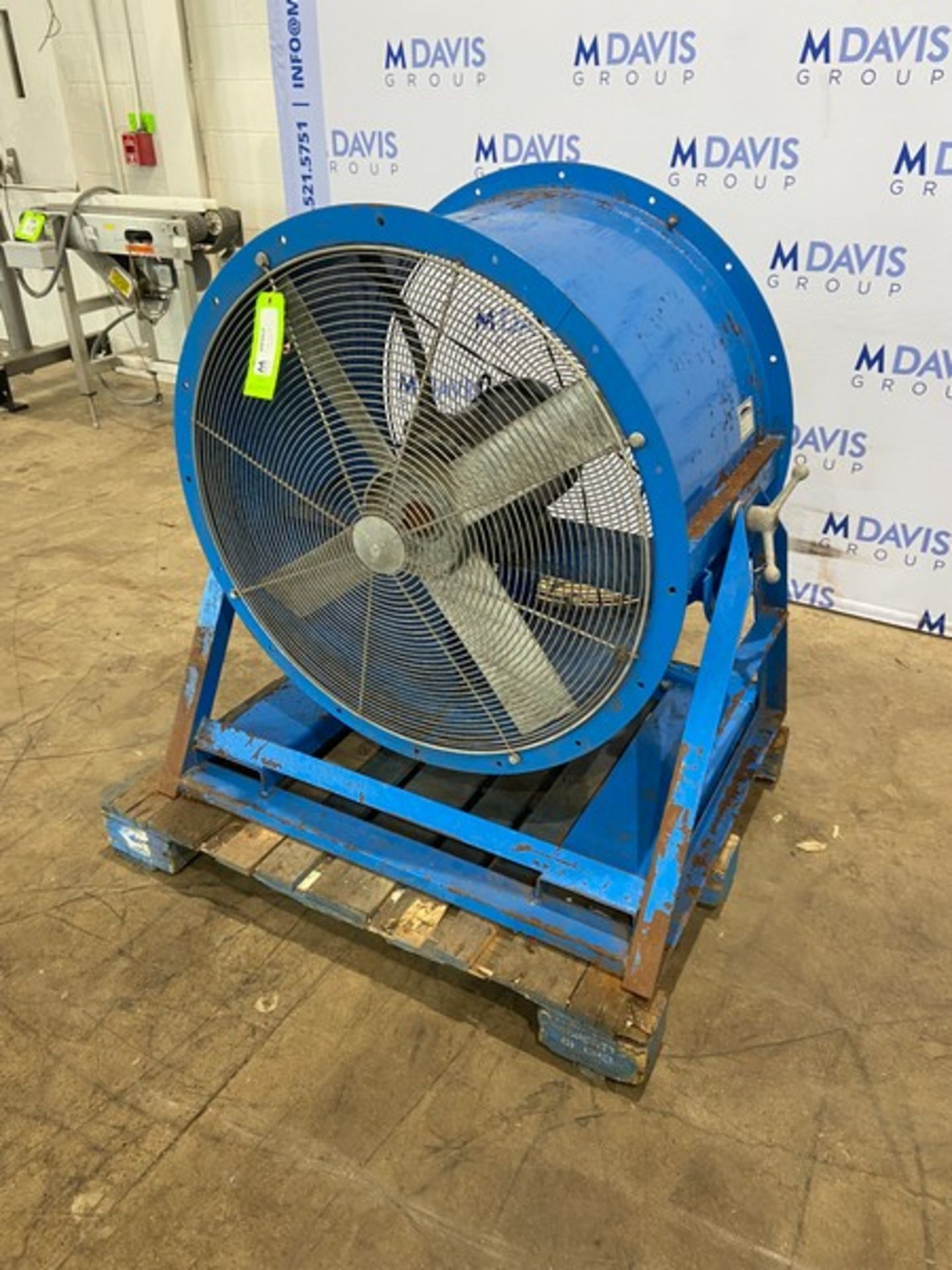Airfoil Industrial Floor Fan,M/N TAMC350303DD, S/N S006129, with Forklift Pockets in Frame (INV# - Image 2 of 5