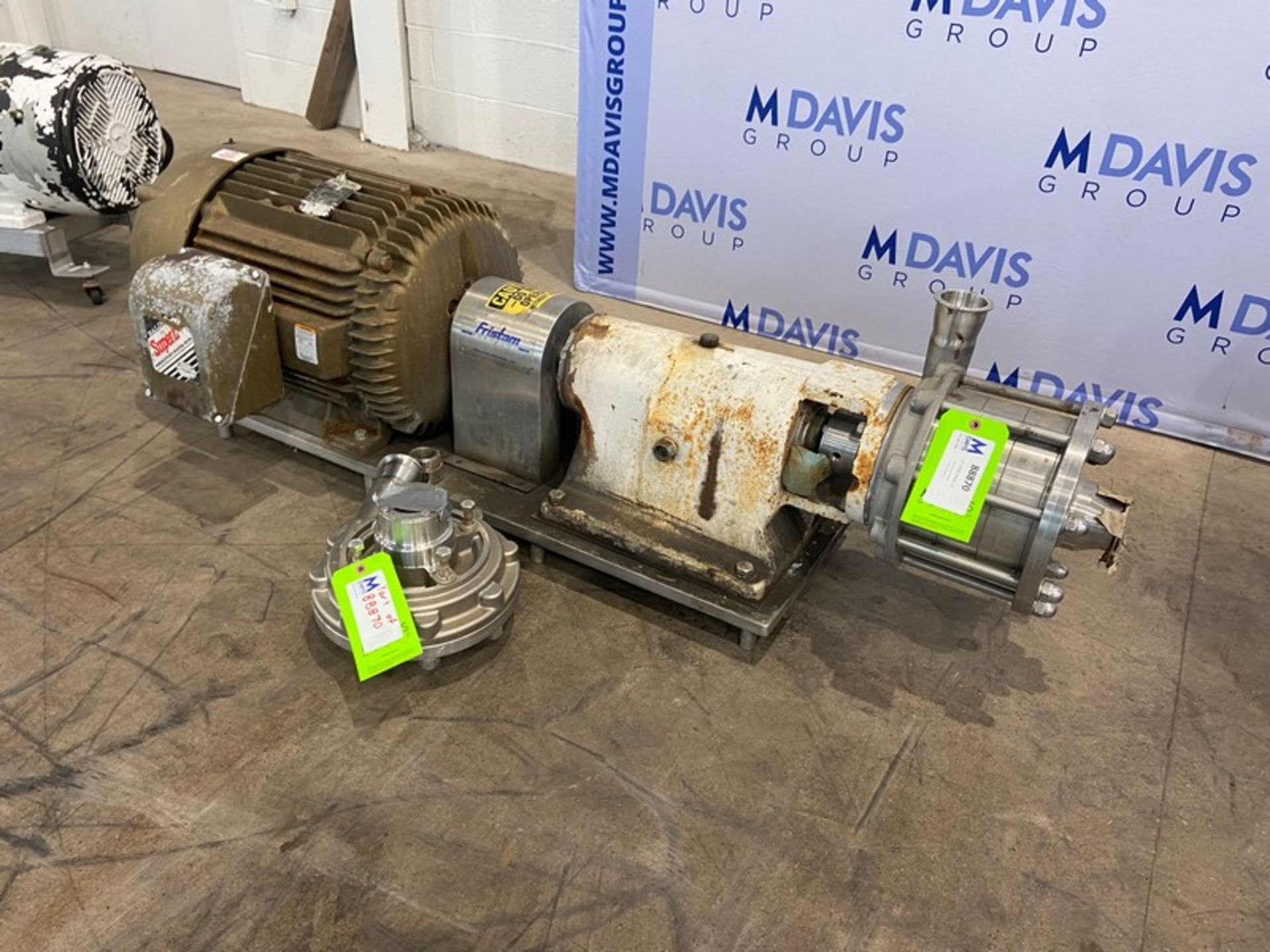 Fristam 50 hp Positive Displacement Pump,with Baldor 3540 RPM Motor, 208-230/460 Volts, 3 Phase,