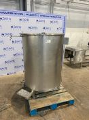 Aprox. 200 Gal. Single Wall S/S Tank,Internal Dims.: Aprox. 45" Deep x 37" Diameter, with S/S