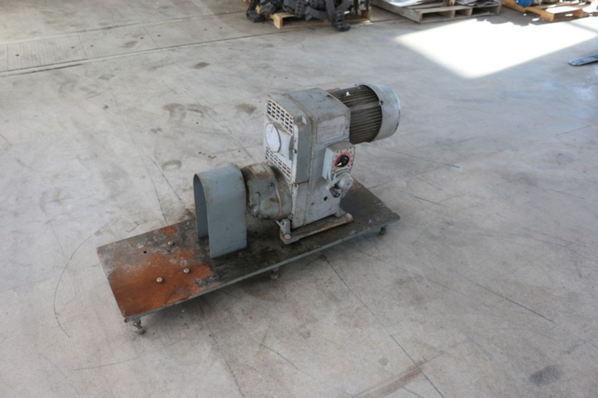 3 hp Motor & Pump Frame,with Dayton Adjustable Speed Drive, M/N 3Z506, 1690 RPM Motor, Gear Ratio: - Image 5 of 5