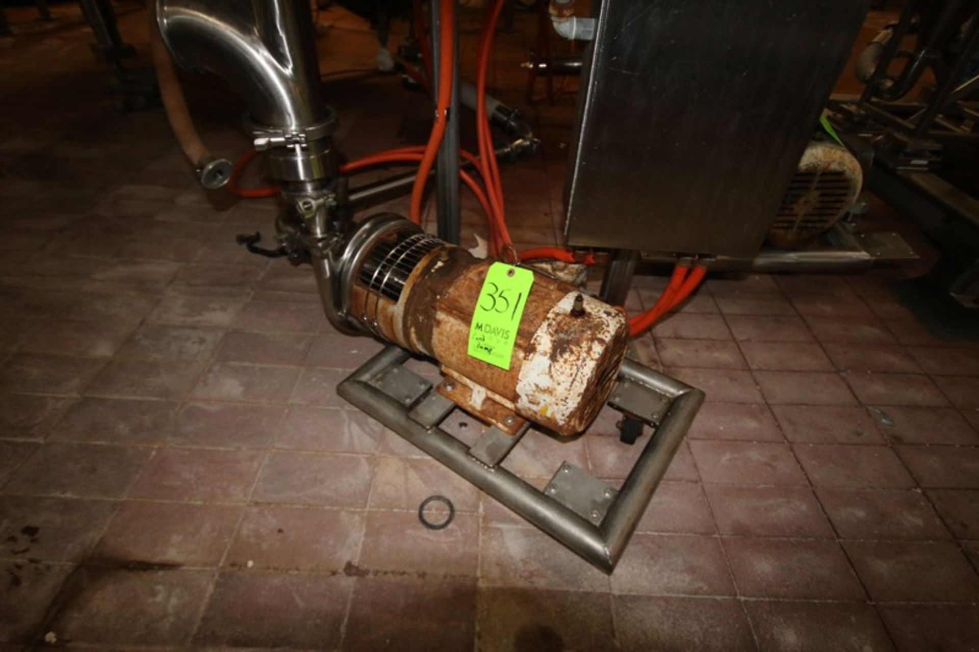 Tri-Clover 5 hp Centrifugal Pump, with Reliance1745 RPM Motor, 208-230/460 Volts, 3 Phase, with - Image 3 of 3