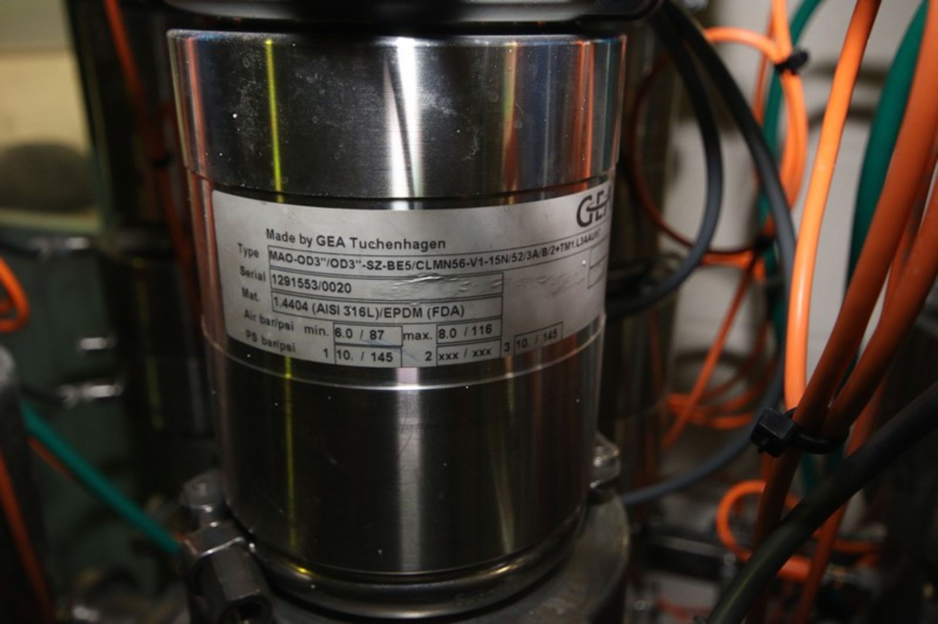 GEA 10-Valve Control Top Air Valve Cluster,Type MAO-OD3"/OD3"-SZ-BE5/CLMN56-V1-15N/52/3A/B/2+TM1. - Image 7 of 7